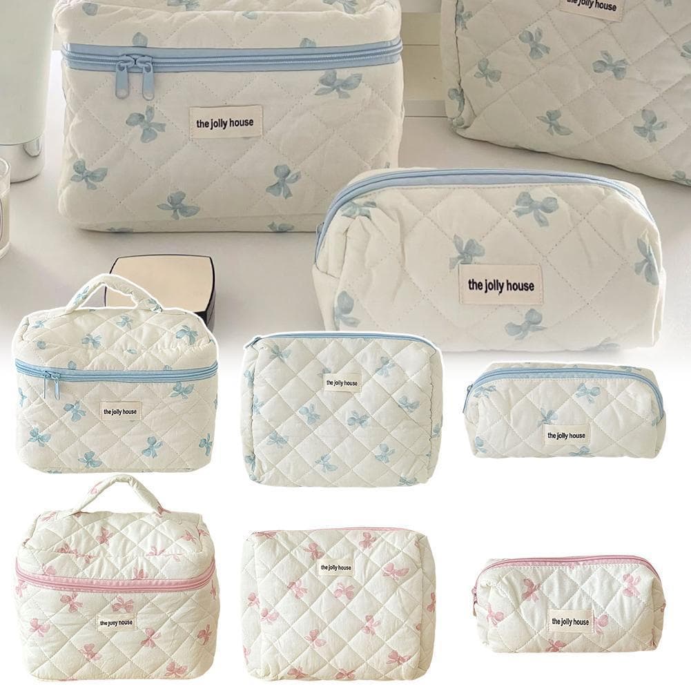 Bolsa De Maquiagem Fofa Estilo Fresco , Organizador De Higiene Pessoal De Poliéster Resistente Ao Desgaste Com Vários In