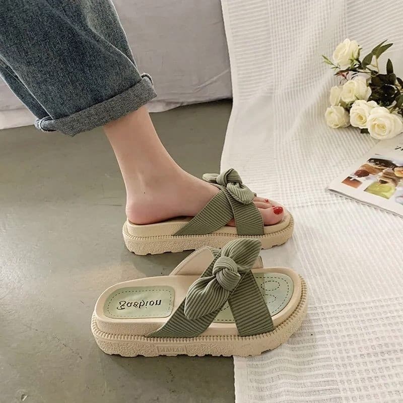 Primavera estilo fada 2026 sandálias de verão chinelos exterior Wear feminino verão na moda influenciador Flip-Flops All
