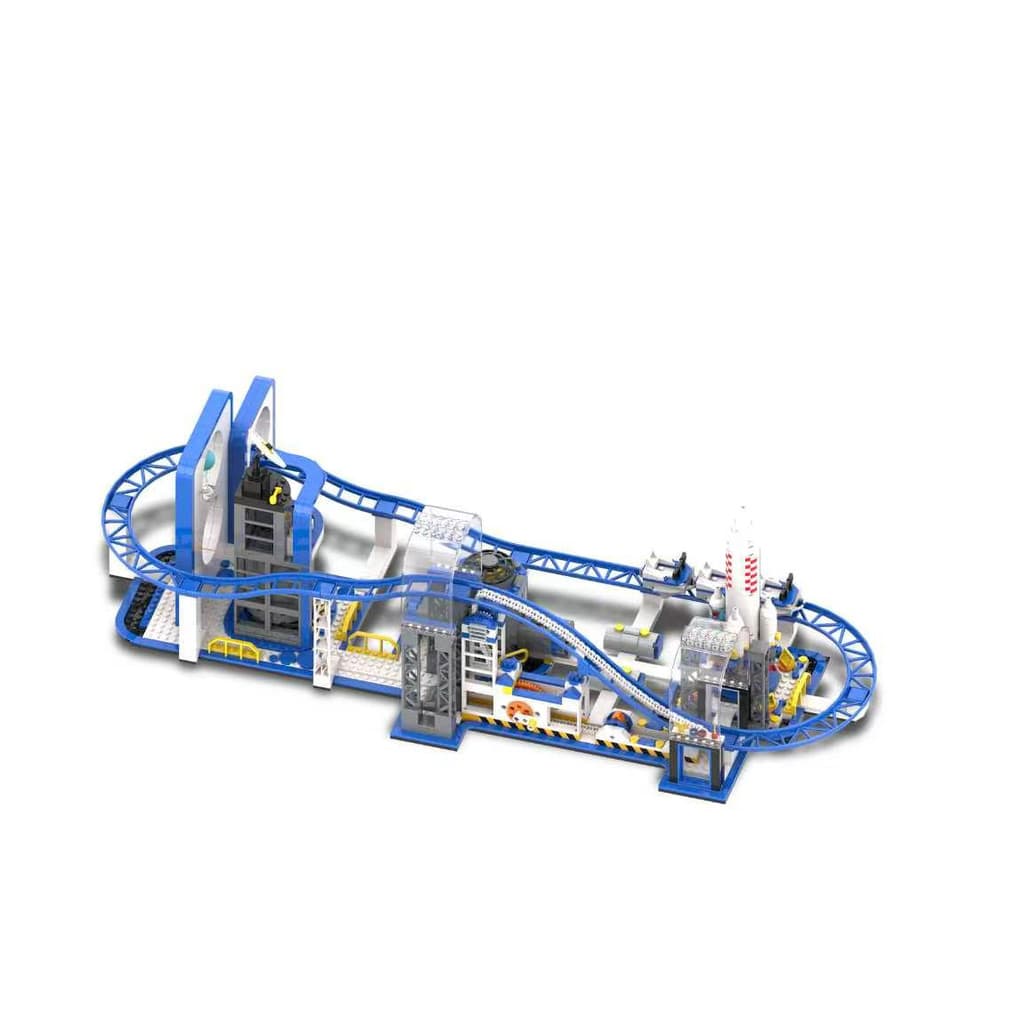 Tribo Grátis 36006 1256 Pçs Céu Estrelado Montanha-Russa Bloco De Construção Conjunto Tijolo Modelo MOC Brinquedo Técnic