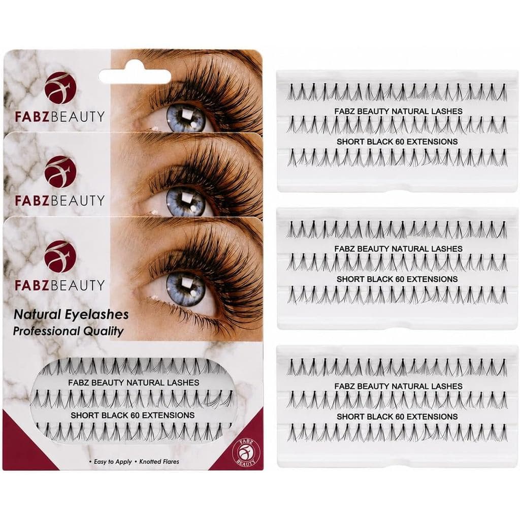 Cílios Postiços Individuais, Cílios em Cluster, Extensões de Cílios, Cílios com Nós (3-8mm Curtos)
