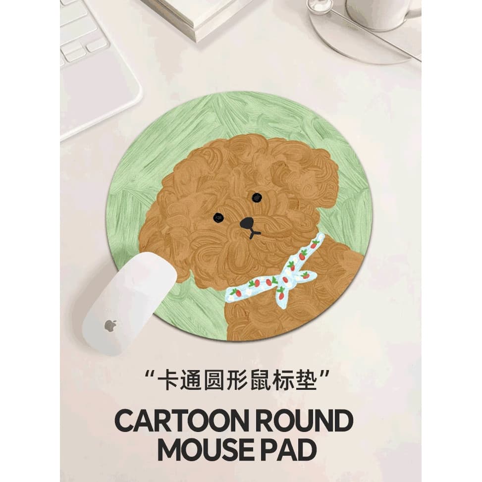 2 pintura A óleo cães único criativo tapetes de mesa de escritório tapetes de Mouse isolamento térmico doméstico Anti-es