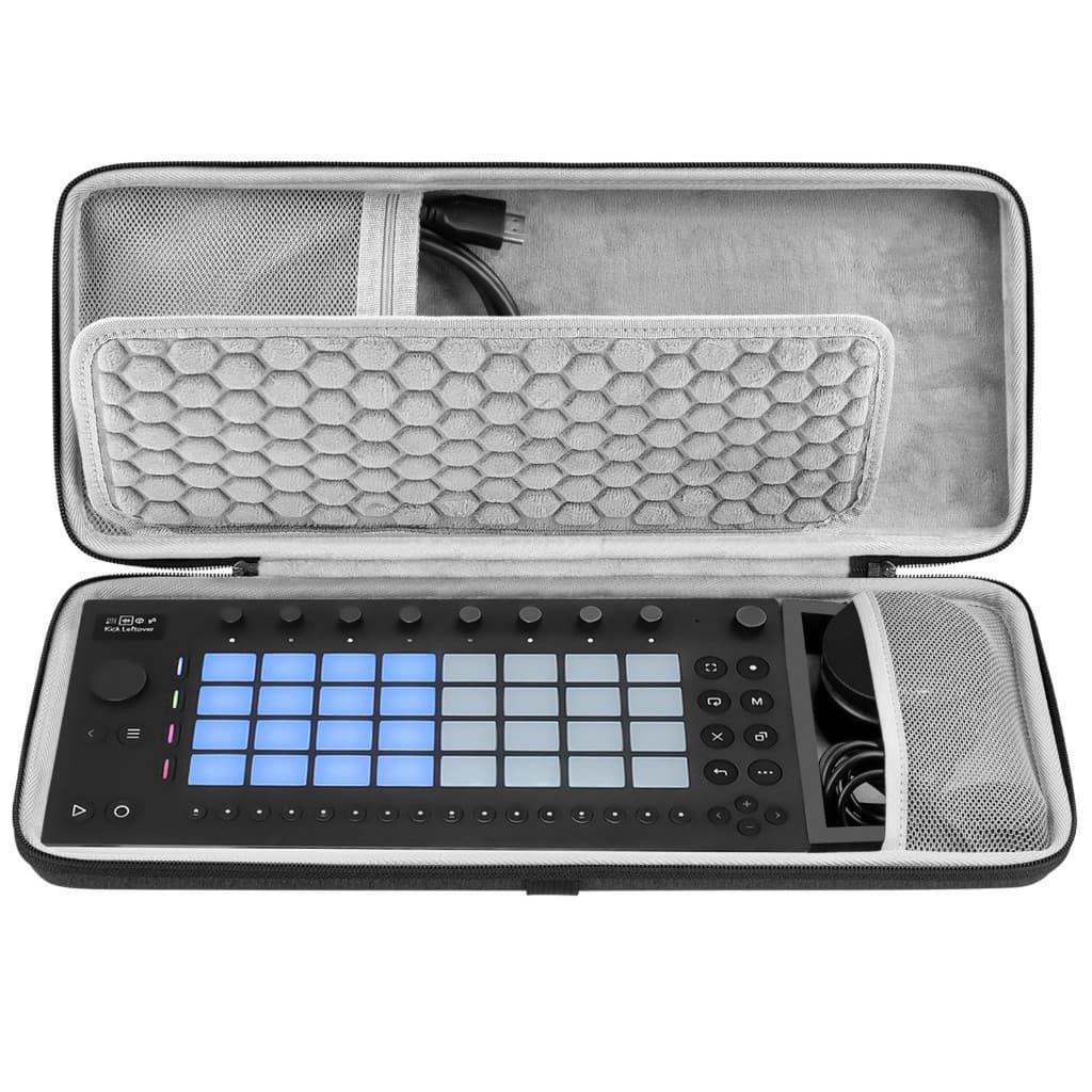 Estojo Rígido GEEKRIA Compatível Com Ableton Move , Bolsa De Transporte Para Amostrador De Áudio (Cinza Escuro)