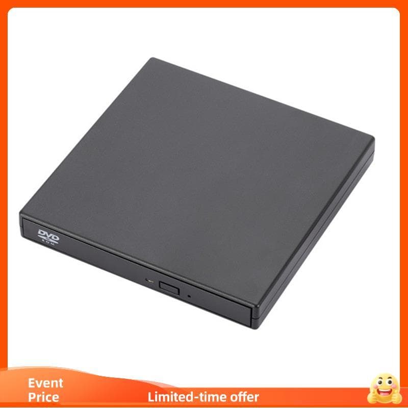 Unidade Externa De CD DVD USB 2.0 , Design Fino , Gravador De-ROM Para Laptop , PC , Computador Desktop