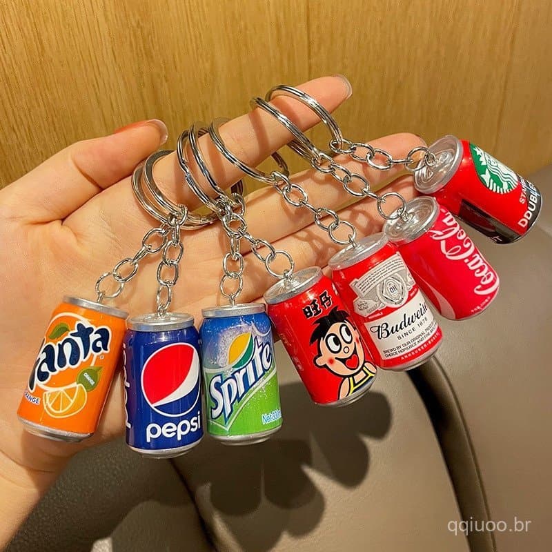 Simulação De Chaveiro De Coca Sprite Garrafa De Cerveja Para Bebida