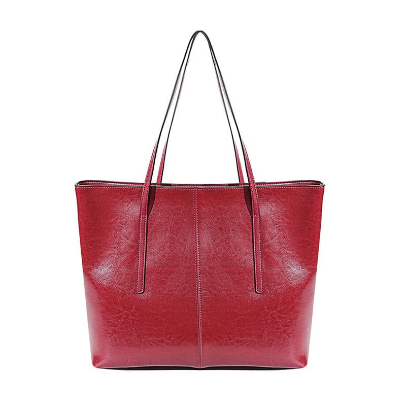 Commuter Moda Feminina Bolsa 2025 Versátil De Couro , Textura De Estilo Estrangeiro Ombro De Grande Capacidade
