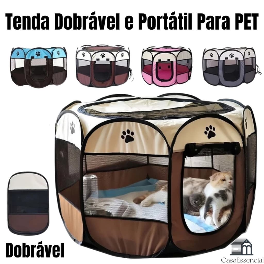 Casa Cercado Para Pet Casa Para Animais De Estimação Cercadinho Dobrável p/ Cães Gaiola Cães Ce0rcadinho Cachorro