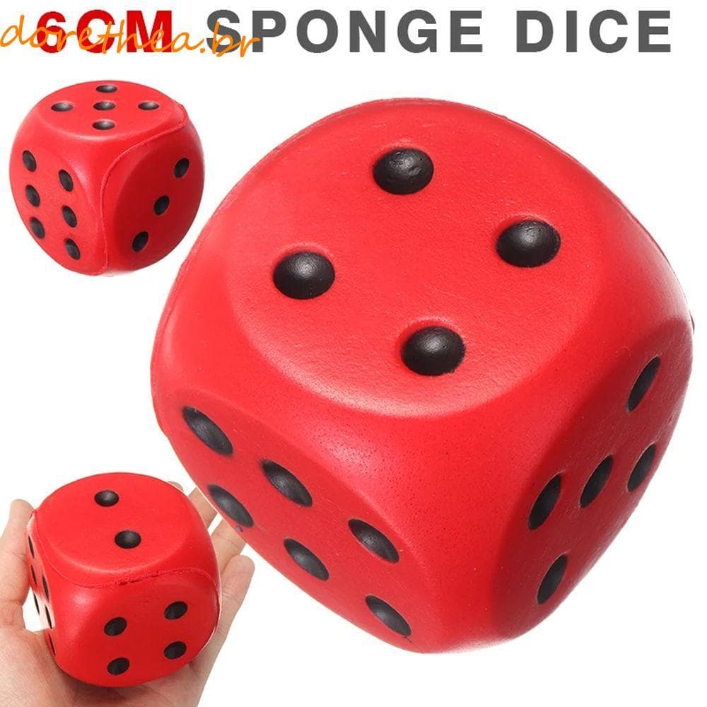DORETHEA Ponto Dados Grandes Brinquedos Elásticos Comprimento Educacional 6cm Gag Toy Cor Sólida Squeeze Anti Stress
