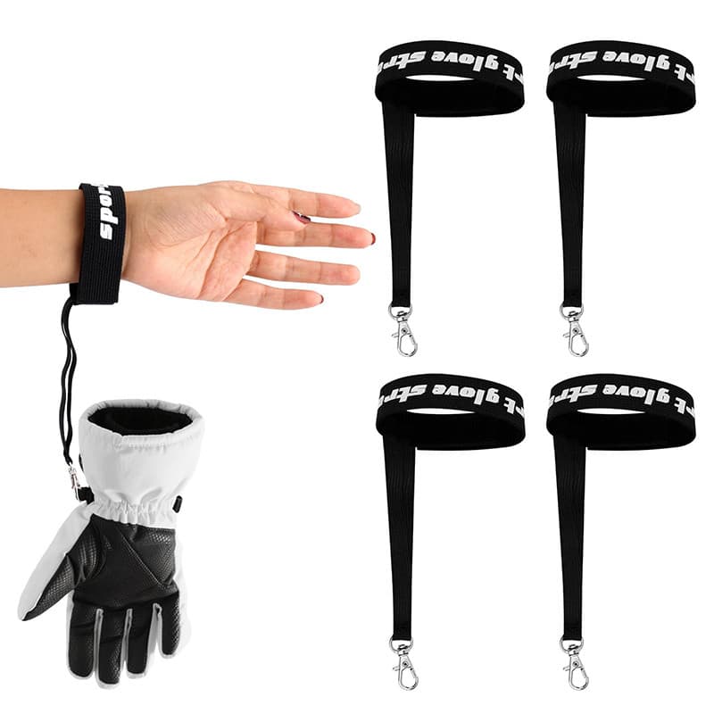 < LK > Ski Snowboard Luva De Inverno Alça De Segurança Elástica Trela De Pulso Adulto Unissex Mitten Algemas Para Esqui