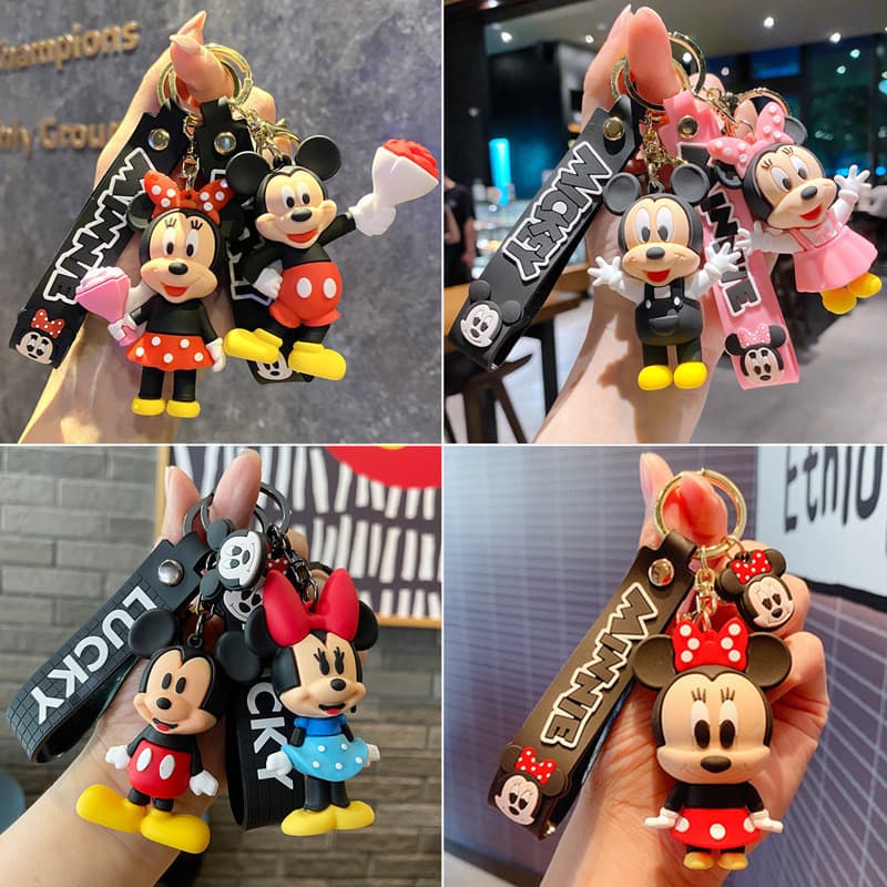 Criativo Dos Desenhos Animados Margarida Mickey Minnie Chaveiro Carro Pingente Chaveiro Pato Donald Boneca