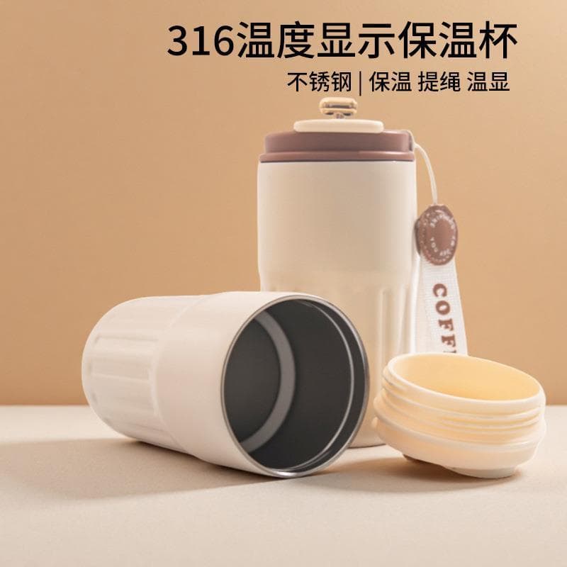 Nantong Suyi bens domésticos estilo japonês de aço inoxidável Display temperatura inteligente xícara café ao ar livre po