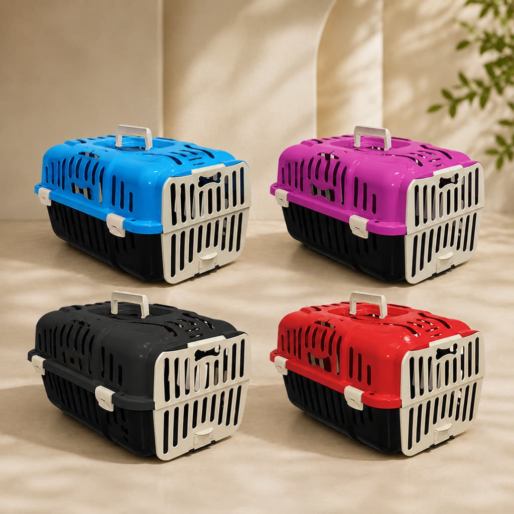 Caixa de Transporte para Cães e Gatos Joy Furacão Pet N3 Pequenos Resistente e Ventilada