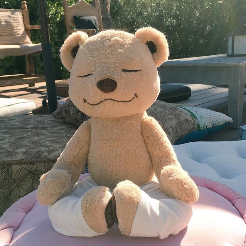 Ins yoga urso boneca brinquedo de pelúcia boneca yoga urso de pelúcia variedade modelagem urso boneca fabricante