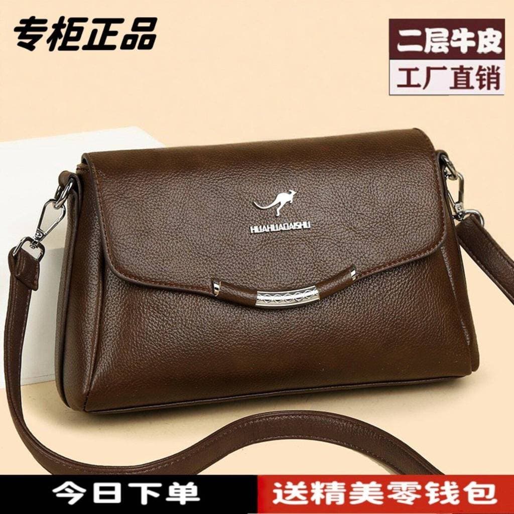 Bolsa feminina de couro genuíno genuíno bolsa mensageiro bolsa feminina 2026 novo estilo bolsa mãe de meia-idade bolsa p