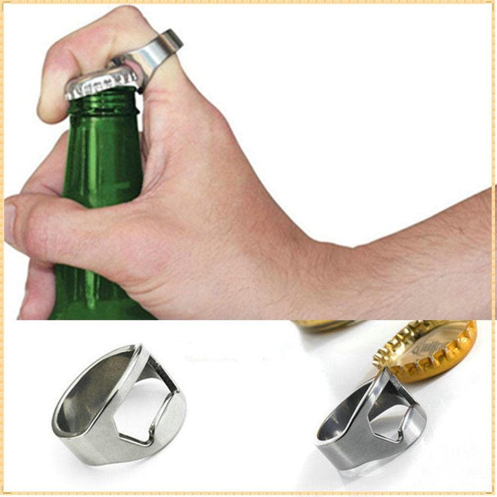1/3pcs Abridor De Garrafas De Cerveja Suprimentos De Barras De Cozinha Gadgets Projeto De Anel De Dedo