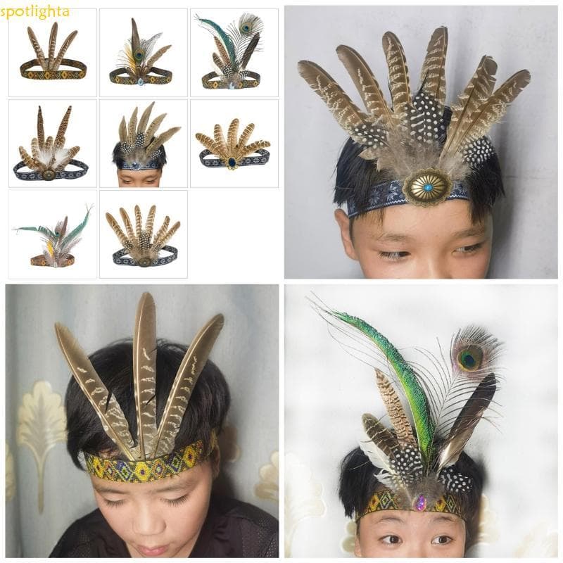 spotlighta Étnica Pena Headpiece Adereços Artesanais Para Homens Dançarinos E Entusiastas Festa Confort