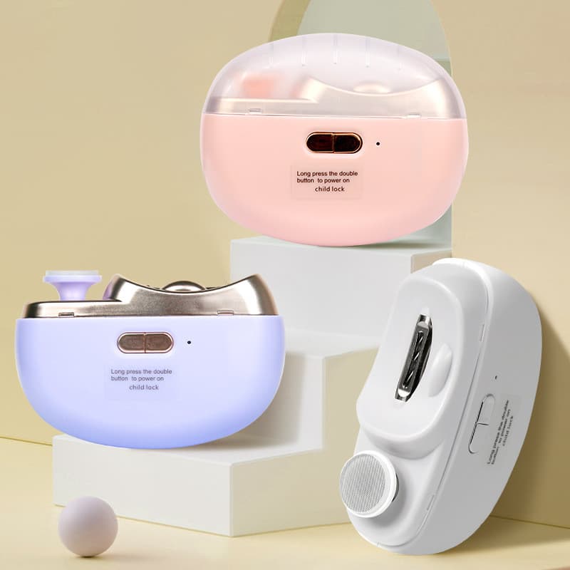 Cortador de Unhas Elétrico 2 em 1 Recarregável Automático Portátil para Bebês