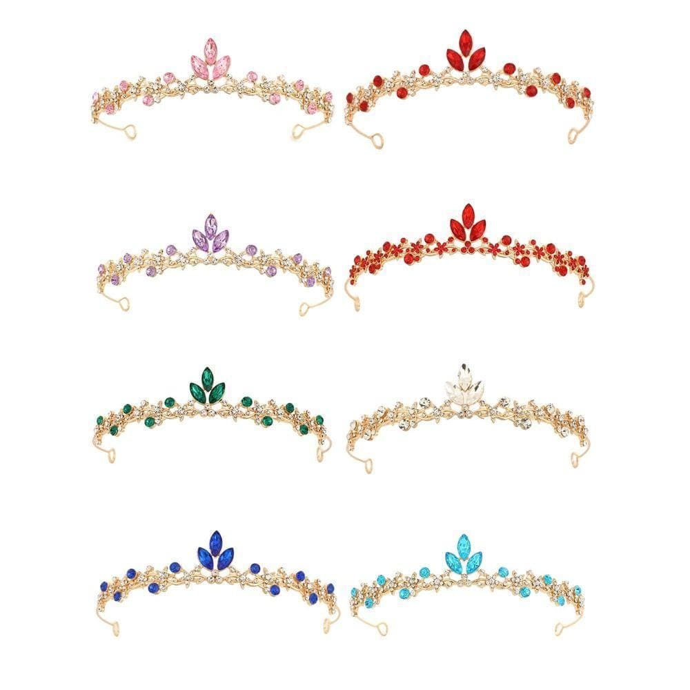 Tiara De Coroa De Cristal MYRON1 , Noiva Estilo Doce Barroco Simples Princesa De Design Elegante