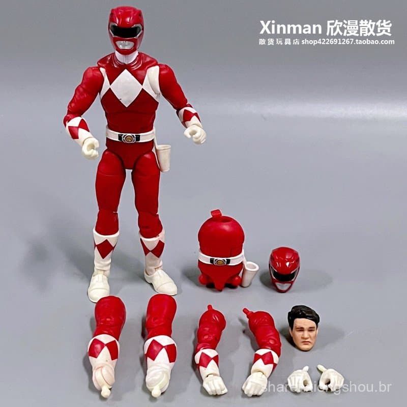 Novas figuras originais soltas da série de figuras de ação Power Rangers de 6 polegadas da Hasbro, modelo de figura móve