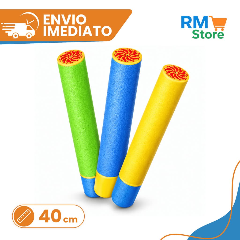 Kit 3 ou 4 Lança Água Infantil Pistola D'Água Brinquedo de Piscina Praia Colorido