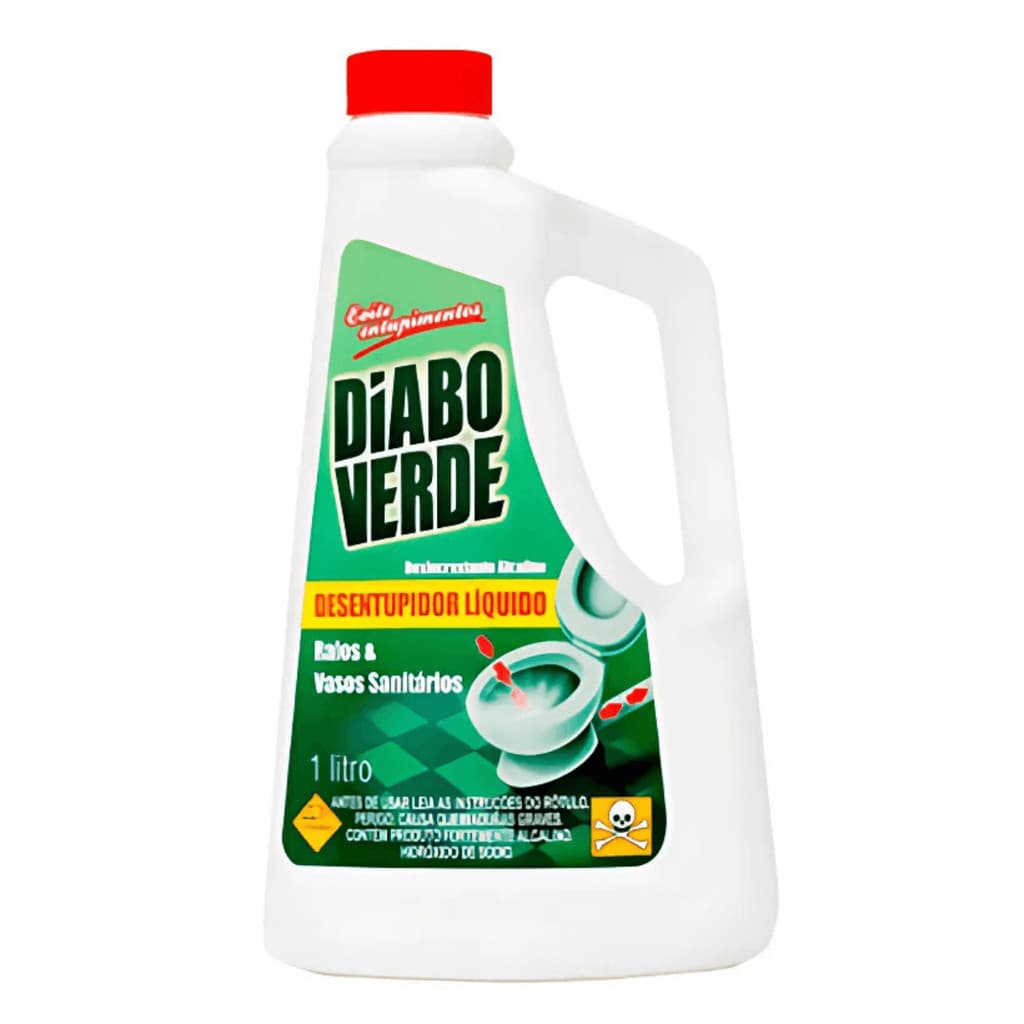 Desentupidor pia liquido DIABO VERDE 1L