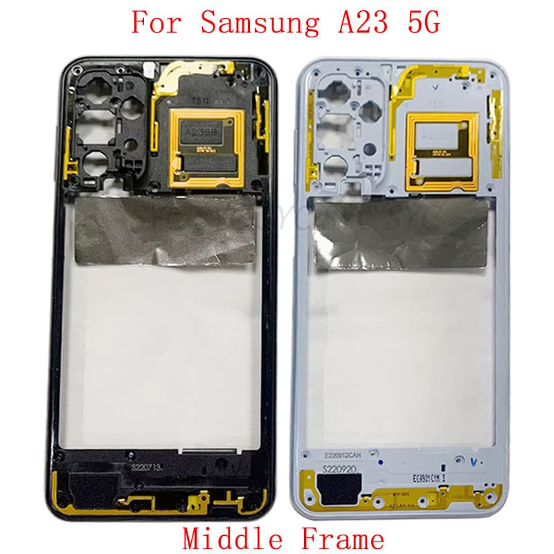 Carcaça Intermediária Do Telefone Chassi Central Para Samsung A23 5G A236 Peças De Reparo Da Tampa Estrutura