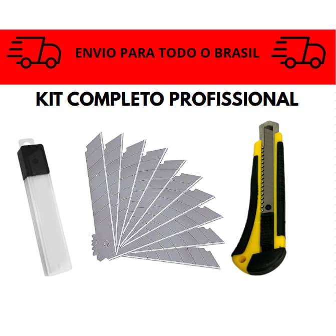 Completo Estilete Profissional Emborrachado / Lâminas de estilete / Alta qualidade