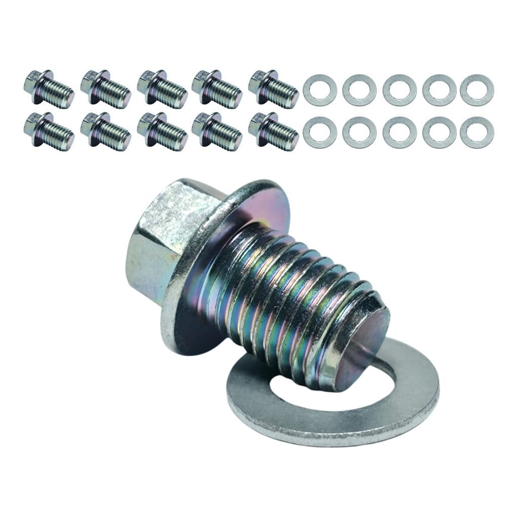 Parafuso Bujao Oleo 13mm (m13) C/arruela Kit Com 10 Pecas
