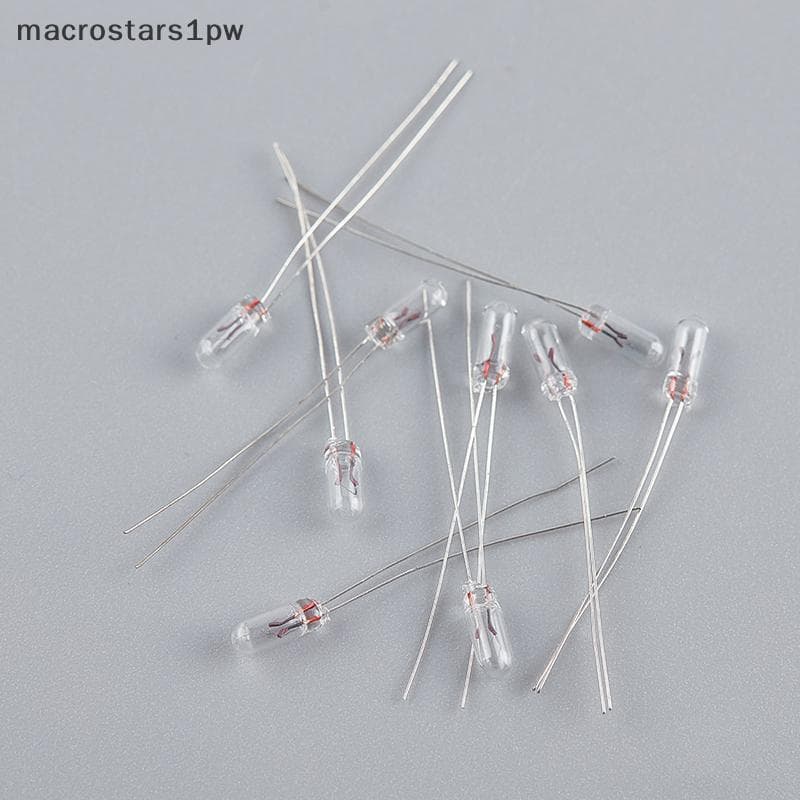 10pcs Mini 3/4/5mm 3/6/12/24V Lâmpada Edison Filamento Incandescente Arroz