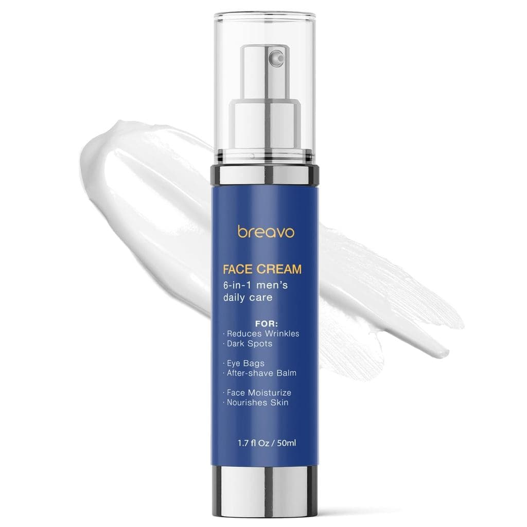 Breavo Creme Facial 6 em 1 para Homens: Hidratante Facial Masculino 6 em 1, Creme Facial Anti-Idade para Homens - Tratam