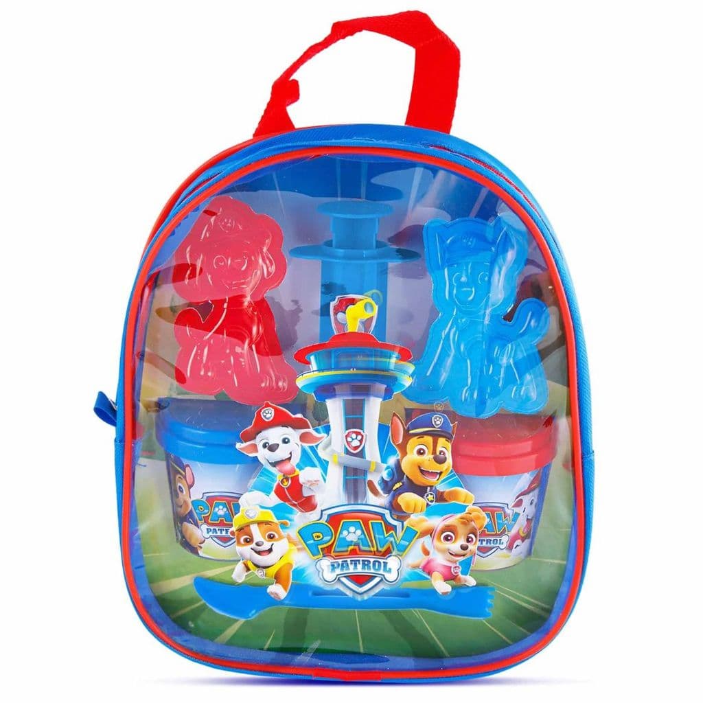 Mochila Patrulha Canina com 3 Potes de Massinha Kimassa 3038 Sunny