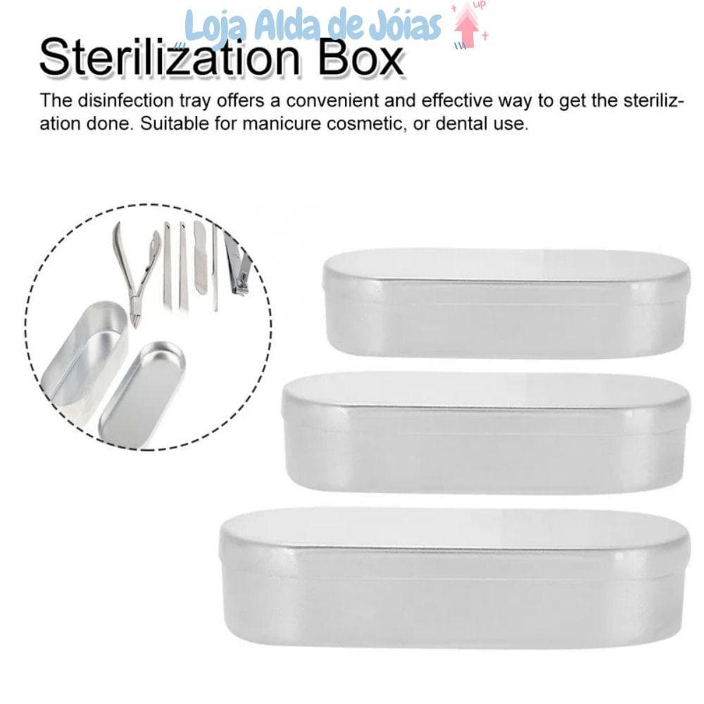 1 Unidade Esterilizador De Manicure , Caixa De Esterilização De Ferramentas De Unhas De Liga De Alumínio , Resist