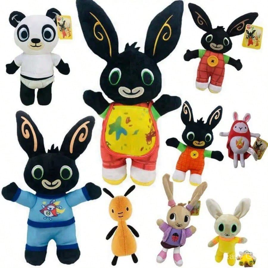 Bing Coelho Brinquedo De Pelúcia Recheado Panda Hoppity Animação Peluche Brinquedos De Ação Sula Elefante Boneca Para Pr
