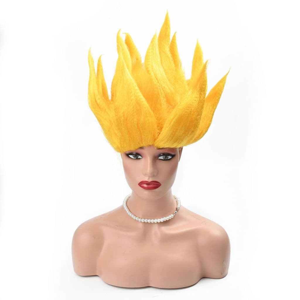 Dragon Ball Goku Peruca Cabeça de Chama Super Saiyan cos Cabeça de Lótus Masquerade Show Prom Peruca Chapelaria