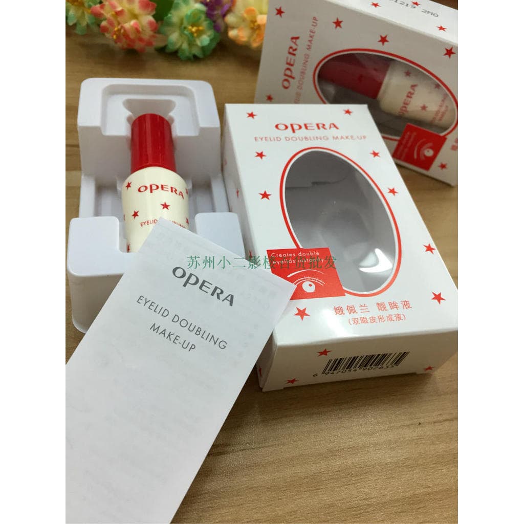 Cola genuína para cílios de ópera, cola dupla formadora para pálpebras, cola líquida para cílios postiços com garfo mode