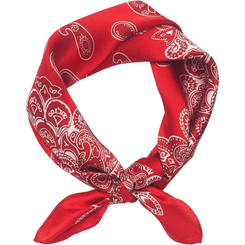Lenço 100% Seda de Amora - 21'' x 21'' - Lenço Leve - Respirável, Estampado Digitalmente, para Mulheres e Homens