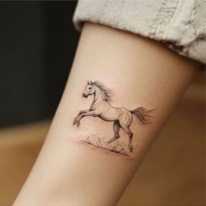 [Novo produto] Ano do Cavalo Daji Herbal Tattoo Juice Permanente À Prova D 'Água Braço Pônei Tatuagem Fresco Homens Mulh