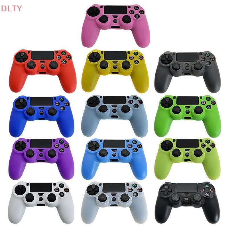 Capa Protetora De Silicone Macio Para Controle De 4 Controles , Gamepad Com Tampas Joysti Grip