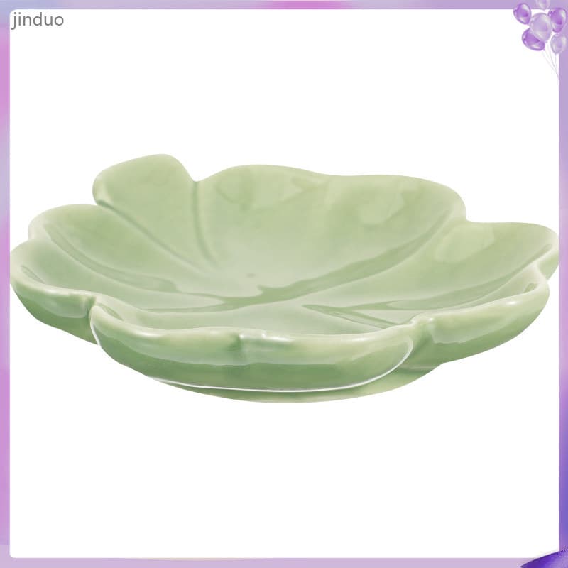 💍 Suporte Decorativo Cerâmico Verde Trevo Porta Bijuterias Versátil
