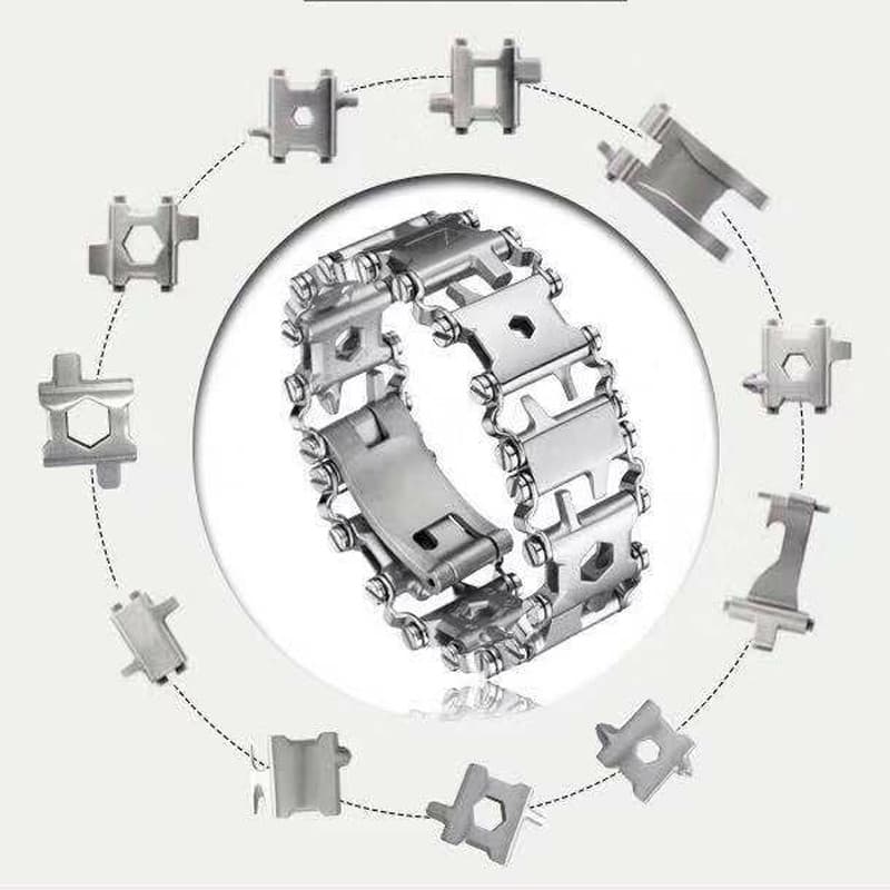 Adaptar-se à Lai multifuncional portátil ferramentas ao ar livre pulseira estreita peças adaptador conexão relógio orelh
