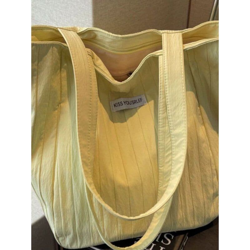 Novo estilo coreano estilo preguiçoso grande capacidade Casual saco de pano ins creme doce viagem compras sacola de um o