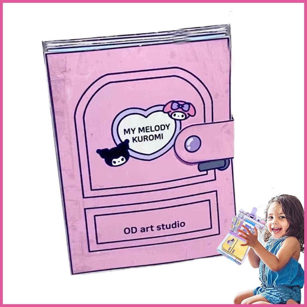 DIY Papel Silencioso Livro Dos Desenhos Animados Corte De Crianças Cultivar Criatividade Brinquedo Pré-Escolar Para open