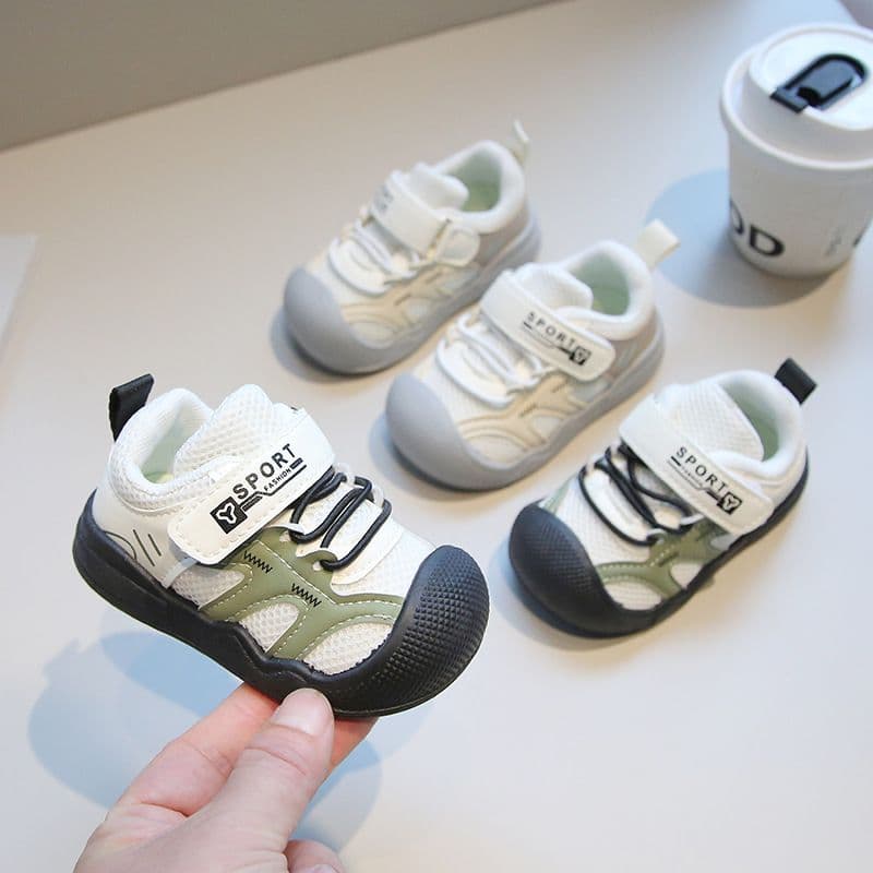 Criança bebê Todler sapatos 2026 outono novo estilo respirável malha sapatos 0-5 anos de idade bebê sola macia moda cria