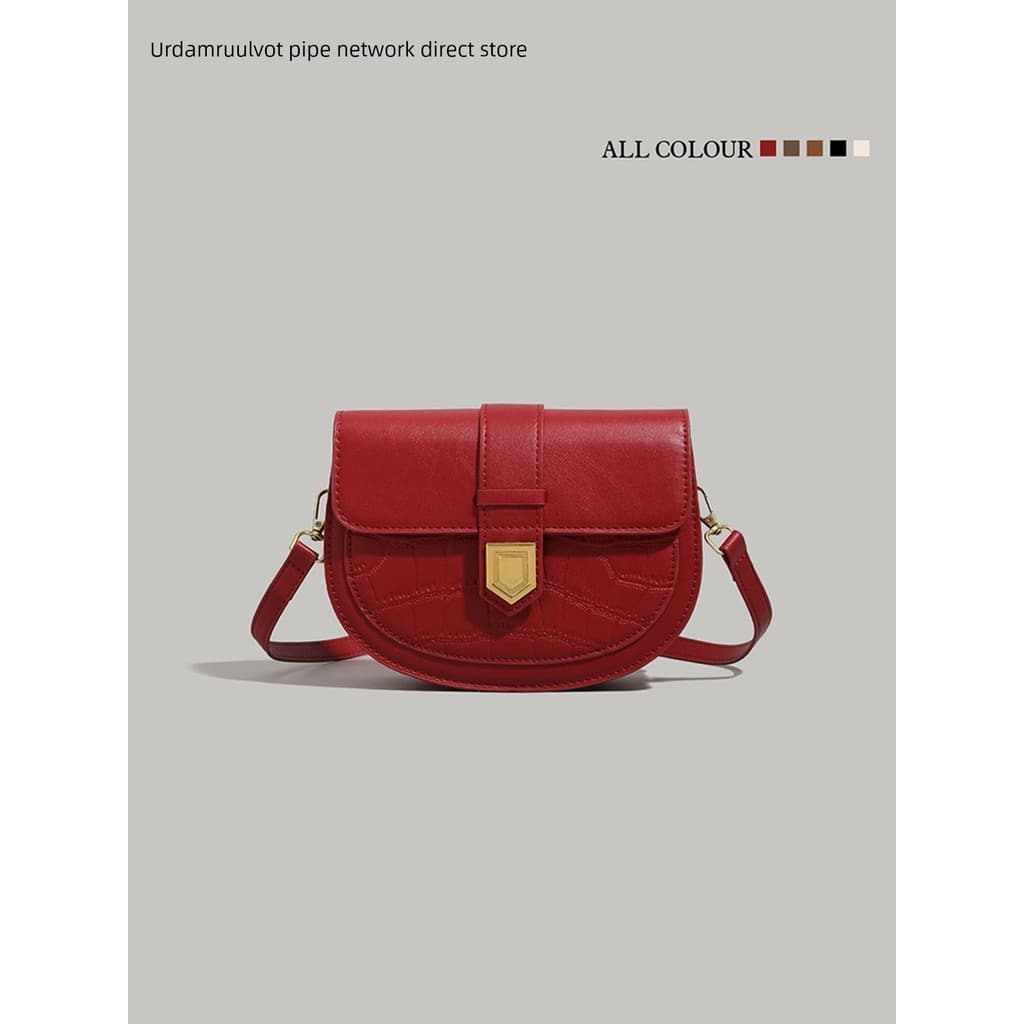 bolsa feminina bolsa transversal feminino UR crocodilo padrão textura sela saco feminino 2026 novo estilo High-End senti