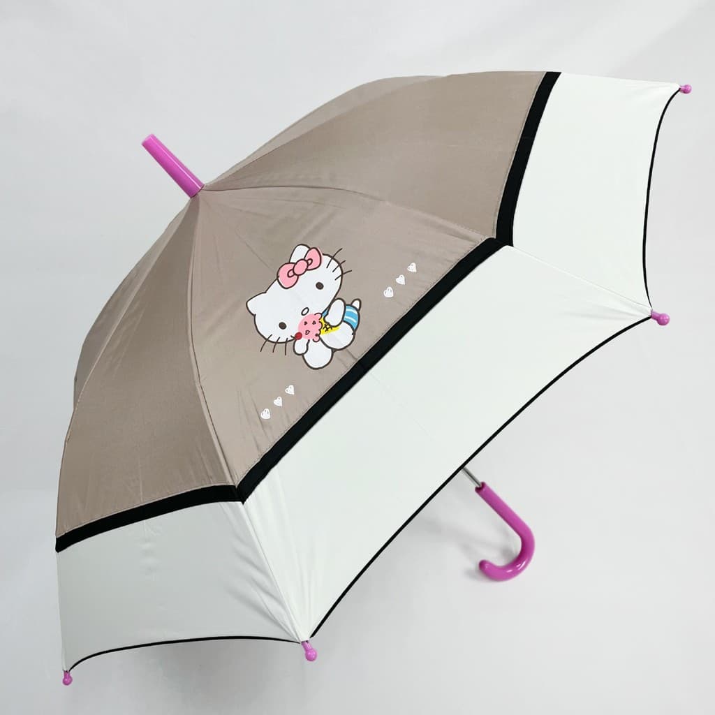 Hello Kitty Revestimento de vinil para meninas estudantes usam gatinho fofo protetor solar de borda grande sombreamento