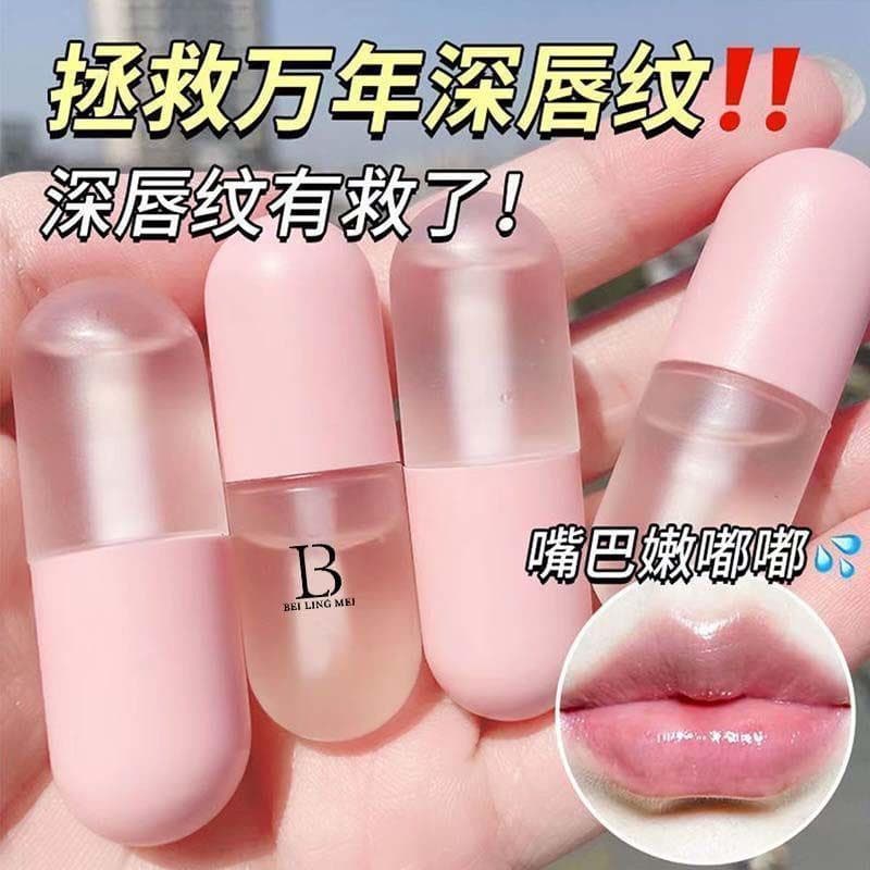 Óleo labial de vaselina genuíno, hidratante feminino, hidratante, Anti-seco, rachaduras, esfoliante, pele morta, linhas