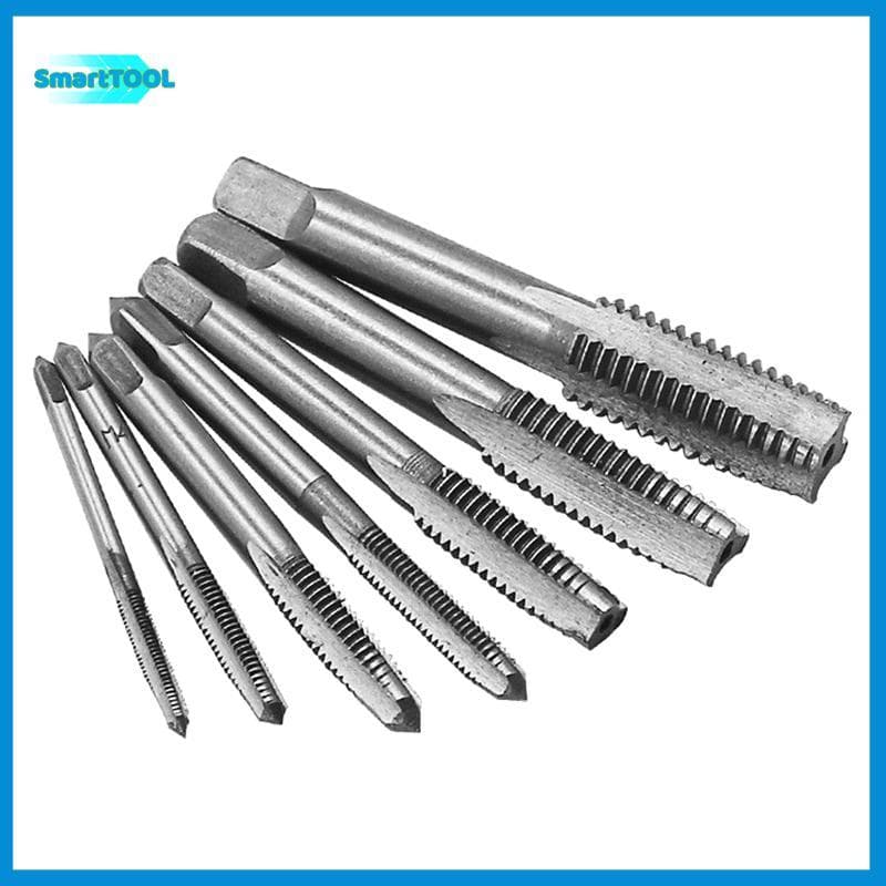 LKBG > 7 Peças Conjunto De Torneira De Rosca Macho Medidores De Metal Broca M3 M4 M5 M6 M8 M10 M12 De Impacto Métrica Pl