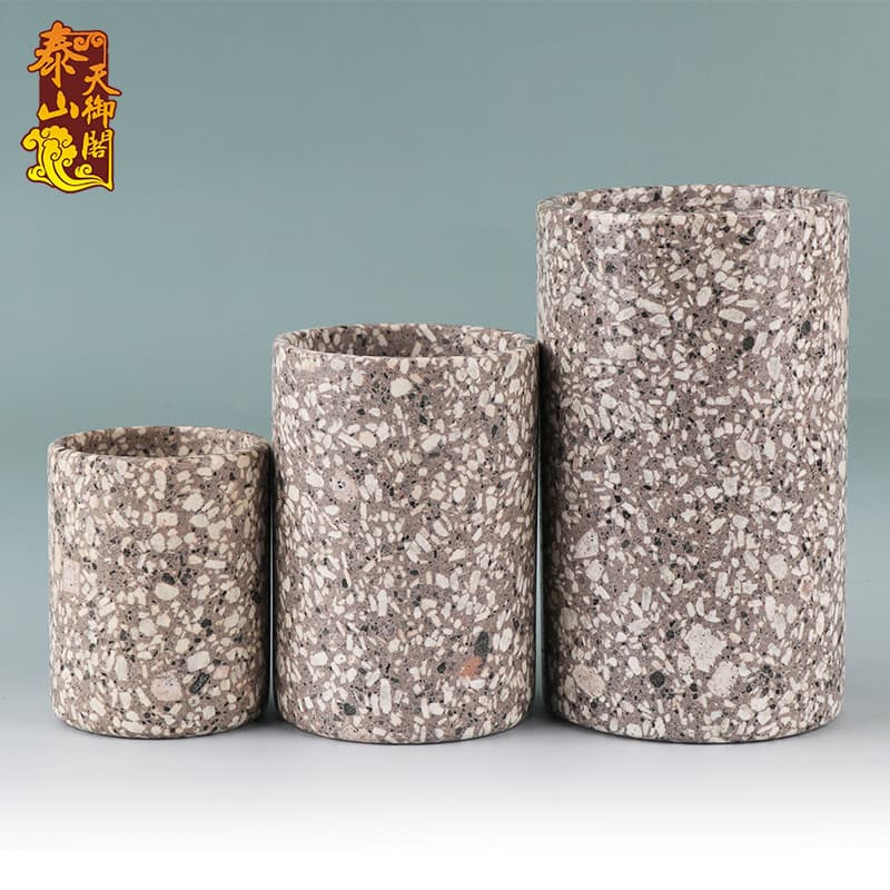 Caneca de copo de água de pedra médica Natural pedra áspera pura artesanal Kung Fu xícara de chá conjunto de chá cuidado