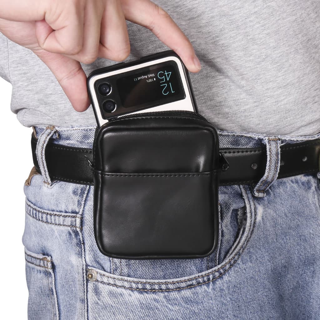 Bolsa de cintura para celular com tela dobrável, adequada para Samsung Galaxy Z Flip6 Flip Flip6 Wear Belt Flip Masculin