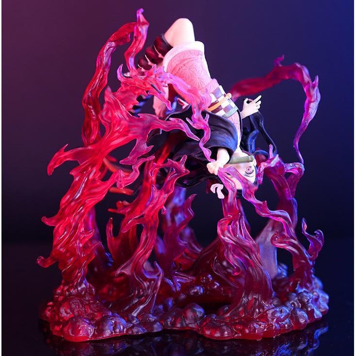 Versão de alta qualidade Demon Slayer Nezuko Flip Heel Anime Ornamentos bidimensionais