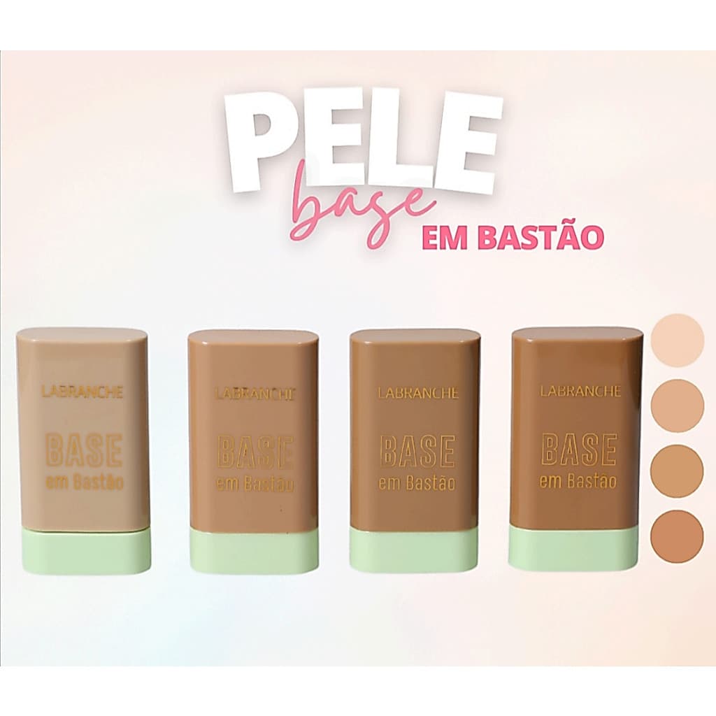 Base Contorno Em Bastão Labranche Textura Cremosa, Fácil Aplicação Acabamento Natural Todos os Tons de Pele LA7145/7254